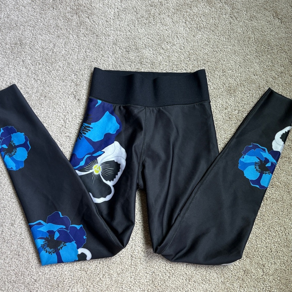 Ultracore High Rise Blue Floral Legging XS